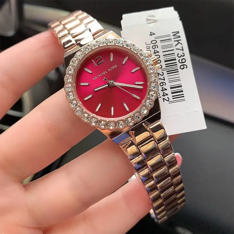 Michael Kors Mini Lennox Rose Gold-Tone Ladies Watch- MK7396